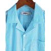imageVATPAVE Mens Striped Summer Shirt Casual Button Down Short Sleeve Beach Shirts Cotton Linen Shirts for MenSky Blue