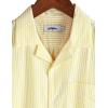 imageVATPAVE Mens Striped Summer Shirt Casual Button Down Short Sleeve Beach Shirts Cotton Linen Shirts for MenYellow