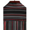 imageVATPAVE Mens Striped Summer Shirts Casual Button Down Short Sleeve Beach Stylish Untucked Hawaiian ShirtsBlackred