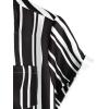 imageVATPAVE Mens Striped Summer Shirts Casual Button Down Short Sleeve Beach Stylish Untucked Hawaiian ShirtsBlackwhite