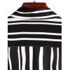 imageVATPAVE Mens Striped Summer Shirts Casual Button Down Short Sleeve Beach Stylish Untucked Hawaiian ShirtsBlackwhite