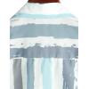 imageVATPAVE Mens Striped Summer Shirts Casual Button Down Short Sleeve Beach Stylish Untucked Hawaiian ShirtsBluegrey