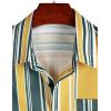 imageVATPAVE Mens Striped Summer Shirts Casual Button Down Short Sleeve Beach Stylish Untucked Hawaiian ShirtsCyanyellow