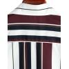imageVATPAVE Mens Striped Summer Shirts Casual Button Down Short Sleeve Beach Stylish Untucked Hawaiian ShirtsWhite Brown