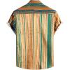 imageVATPAVE Mens Striped Summer Shirts Casual Button Down Short Sleeve Beach Stylish Untucked Hawaiian ShirtsYellow