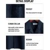 imageVATPAVE Mens Summer Cuban Collar Shirts Short Sleeve Button Down Beach Shirts Regular Fit Hawaiian Shirts with PocketNavy