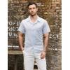 imageVATPAVE Mens Summer Cuban Collar Shirts Short Sleeve Button Down Beach Shirts Regular Fit Hawaiian Shirts with PocketWhite