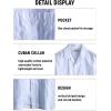 imageVATPAVE Mens Summer Cuban Collar Shirts Short Sleeve Button Down Beach Shirts Regular Fit Hawaiian Shirts with PocketWhite