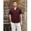 imageVATPAVE Mens Summer Cuban Collar Shirts Short Sleeve Button Down Beach Shirts Regular Fit Hawaiian Shirts with PocketWinered