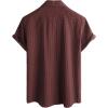 imageVATPAVE Mens Summer Cuban Collar Shirts Short Sleeve Button Down Beach Shirts Regular Fit Hawaiian Shirts with PocketWinered