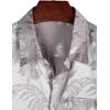 imageVATPAVE Mens Summer Jacquard Regular Fit Shirts Casual Button Down Short Sleeve Beach Tops with PocketLight Gray