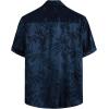 imageVATPAVE Mens Summer Jacquard Regular Fit Shirts Casual Button Down Short Sleeve Beach Tops with PocketNavy