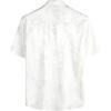 imageVATPAVE Mens Summer Jacquard Regular Fit Shirts Casual Button Down Short Sleeve Beach Tops with PocketWhite