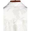 imageVATPAVE Mens Summer Jacquard Regular Fit Shirts Casual Button Down Short Sleeve Beach Tops with PocketWhite