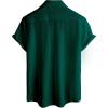 imageVATPAVE Mens Summer Lace Shirts See Through Sheer Shirts Casual Short Sleeve Button Down Beach ShirtsBlack Green