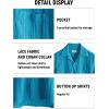 imageVATPAVE Mens Summer Lace Shirts See Through Sheer Shirts Casual Short Sleeve Button Down Beach ShirtsRoyal Blue