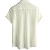 imageVATPAVE Mens Summer Lace Shirts See Through Sheer Shirts Casual Short Sleeve Button Down Beach ShirtsWhite