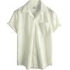 imageVATPAVE Mens Summer Lace Shirts See Through Sheer Shirts Casual Short Sleeve Button Down Beach ShirtsWhite