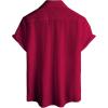 imageVATPAVE Mens Summer Lace Shirts See Through Sheer Shirts Casual Short Sleeve Button Down Beach ShirtsWinered