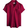 imageVATPAVE Mens Summer Lace Shirts See Through Sheer Shirts Casual Short Sleeve Button Down Beach ShirtsWinered