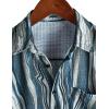 imageVATPAVE Mens Summer Striped Shirts Button Down Short Sleeve Vintage Beach Hawaiian Shirts with PocketBeigeblue Gray