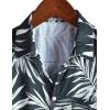 imageVATPAVE Mens Summer Striped Shirts Button Down Short Sleeve Vintage Beach Hawaiian Shirts with PocketBlack Beige