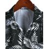 imageVATPAVE Mens Summer Striped Shirts Button Down Short Sleeve Vintage Beach Hawaiian Shirts with PocketBlack Gray