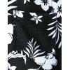 imageVATPAVE Mens Summer Striped Shirts Button Down Short Sleeve Vintage Beach Hawaiian Shirts with PocketBlack White