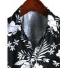 imageVATPAVE Mens Summer Striped Shirts Button Down Short Sleeve Vintage Beach Hawaiian Shirts with PocketBlack White