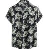 imageVATPAVE Mens Summer Striped Shirts Button Down Short Sleeve Vintage Beach Hawaiian Shirts with PocketBlack Yellow