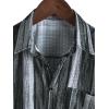 imageVATPAVE Mens Summer Striped Shirts Button Down Short Sleeve Vintage Beach Hawaiian Shirts with PocketBlackgrey White