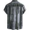 imageVATPAVE Mens Summer Striped Shirts Button Down Short Sleeve Vintage Beach Hawaiian Shirts with PocketBlackgrey White