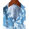 imageVATPAVE Mens Summer Striped Shirts Button Down Short Sleeve Vintage Beach Hawaiian Shirts with PocketBlue Beige