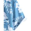 imageVATPAVE Mens Summer Striped Shirts Button Down Short Sleeve Vintage Beach Hawaiian Shirts with PocketBlue Beige