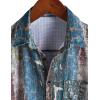 imageVATPAVE Mens Summer Striped Shirts Button Down Short Sleeve Vintage Beach Hawaiian Shirts with PocketBluered Gray