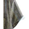 imageVATPAVE Mens Summer Striped Shirts Button Down Short Sleeve Vintage Beach Hawaiian Shirts with PocketGreen Brown