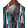 imageVATPAVE Mens Summer Striped Shirts Button Down Short Sleeve Vintage Beach Hawaiian Shirts with PocketGreenred Gray