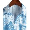 imageVATPAVE Mens Summer Striped Shirts Button Down Short Sleeve Vintage Beach Hawaiian Shirts with PocketLightblue White