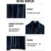 imageVATPAVE Mens Summer Striped Shirts Button Down Short Sleeve Vintage Beach Hawaiian Shirts with PocketNavy