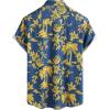 imageVATPAVE Mens Summer Striped Shirts Button Down Short Sleeve Vintage Beach Hawaiian Shirts with PocketNavy Yellow