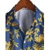 imageVATPAVE Mens Summer Striped Shirts Button Down Short Sleeve Vintage Beach Hawaiian Shirts with PocketNavy Yellow