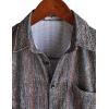 imageVATPAVE Mens Summer Striped Shirts Button Down Short Sleeve Vintage Beach Hawaiian Shirts with PocketOrange Green