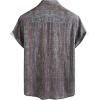 imageVATPAVE Mens Summer Striped Shirts Button Down Short Sleeve Vintage Beach Hawaiian Shirts with PocketOrange Green
