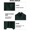 imageVATPAVE Mens Summer Striped Shirts Button Down Short Sleeve Vintage Beach Hawaiian Shirts with PocketPure Blackgreen