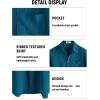 imageVATPAVE Mens Summer Striped Shirts Button Down Short Sleeve Vintage Beach Hawaiian Shirts with PocketPure Royalblue