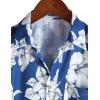 imageVATPAVE Mens Summer Striped Shirts Button Down Short Sleeve Vintage Beach Hawaiian Shirts with PocketRoyalblue White