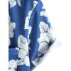 imageVATPAVE Mens Summer Striped Shirts Button Down Short Sleeve Vintage Beach Hawaiian Shirts with PocketRoyalblue White