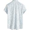 imageVATPAVE Mens Summer Striped Shirts Button Down Short Sleeve Vintage Beach Hawaiian Shirts with PocketWhite Blue