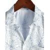 imageVATPAVE Mens Summer Striped Shirts Button Down Short Sleeve Vintage Beach Hawaiian Shirts with PocketWhite Blue