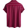 imageVATPAVE Mens Summer Striped Shirts Button Down Short Sleeve Vintage Beach Hawaiian Shirts with PocketWinered